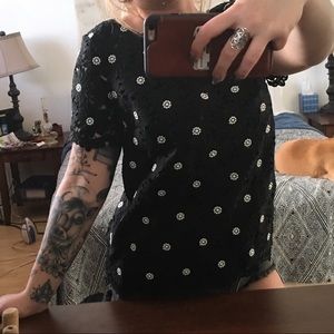 Beautiful flower textured dress shirt